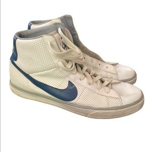 Nike Blazer Classic High Top Sneakers 354701-100 White & Navy SZ 13
